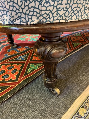 Lot 275 - A Victorian rosewood window seat