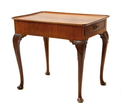 Lot 499 - A George III mahogany tray top silver table