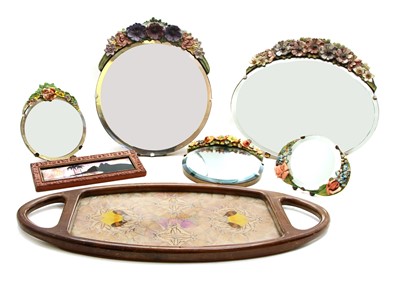 Lot 343 - A collection of Barbola mirrors