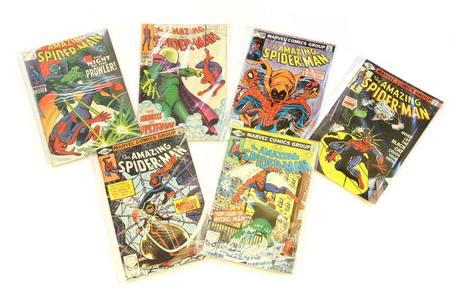 A collection of Silver and Bronze Age SpiderMan comics Barnebys