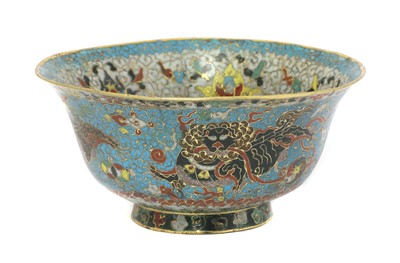 Lot 78 - A Chinese cloisonné bowl