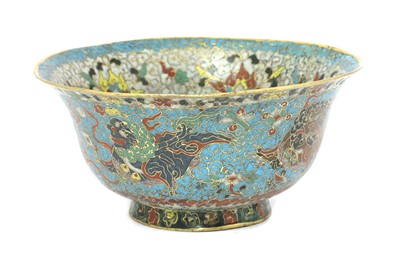 Lot 78 - A Chinese cloisonné bowl