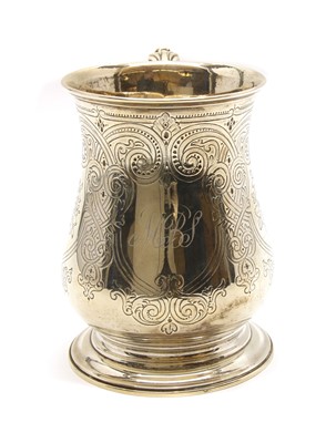 Lot 244 - A Victorian silver Christening mug