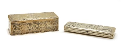 Lot 242 - A Dutch silver lidded box