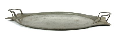 Lot 252 - A Hutton and Sons pewter oval tray