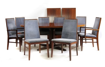 Lot 158 - A Danish rosewood dining suite