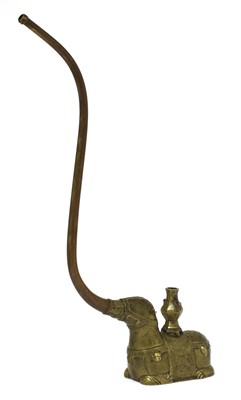 Lot 68 - A rare Chinese brass water pipe