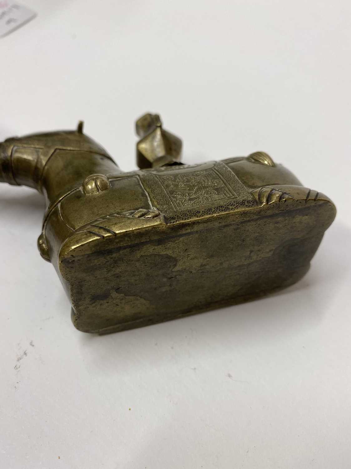 Lot 68 - A rare Chinese brass water pipe,