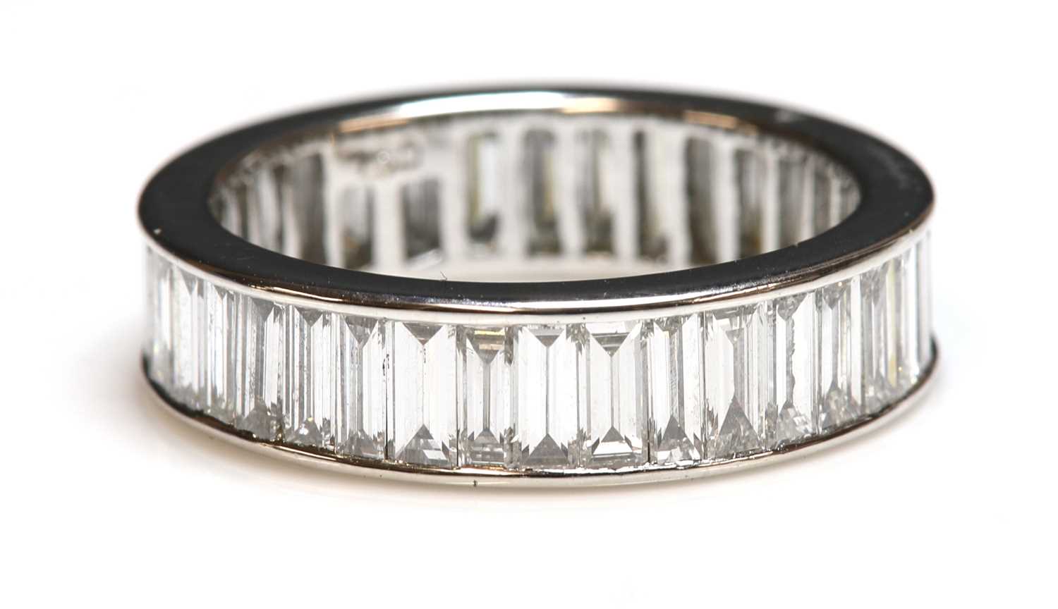 Lot 279 - A white gold diamond set full eternity ring