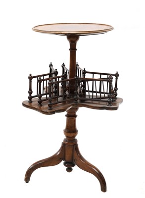 Lot 482 - A Victorian walnut book table