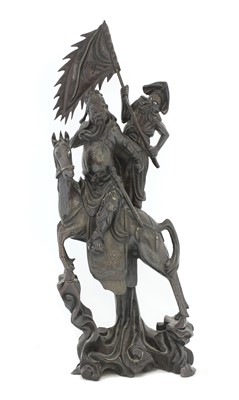 Lot 229 - A Chinese wood carving
