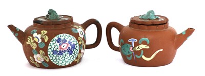 Lot 38 - Two Chinese Yixing zisha teapots