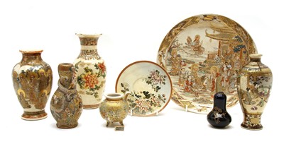 Lot 298 - A collection of Japanese satsuma ware