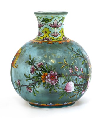 Lot 83 - A Chinese Peking glass vase