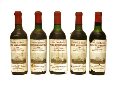 Lot 80 - Château Ducru-Beacaillou, 2eme Cru Classe, Saint-Julien, 1962, five half bottles