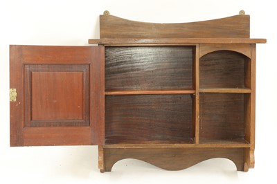 Lot 26 - A mahogany hanging wall cabinet