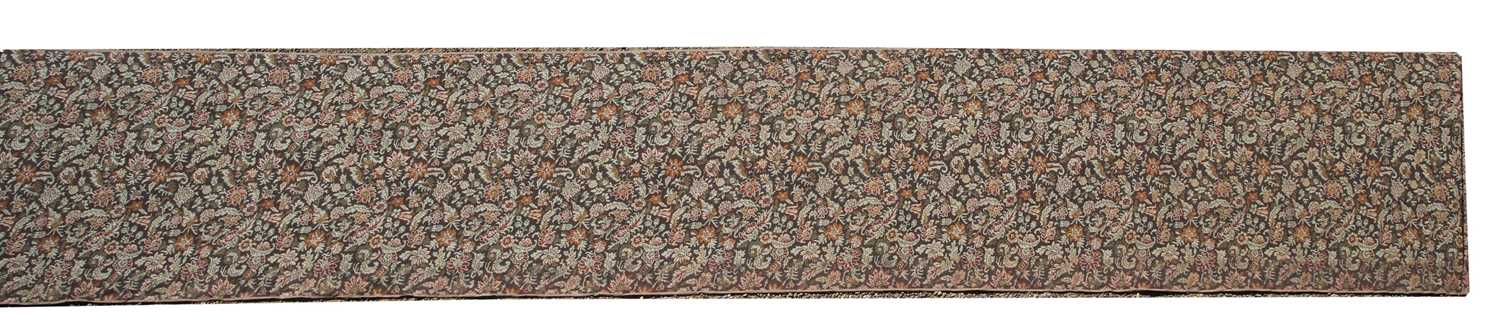 Lot 137 - An Arts and Crafts roll of woven carpet