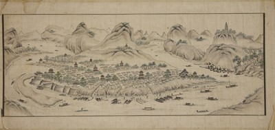 Lot 339 - Three Chinese gouache paintings