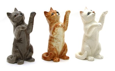 Lot 169 - A collection of three Beswick model 1883 cats
