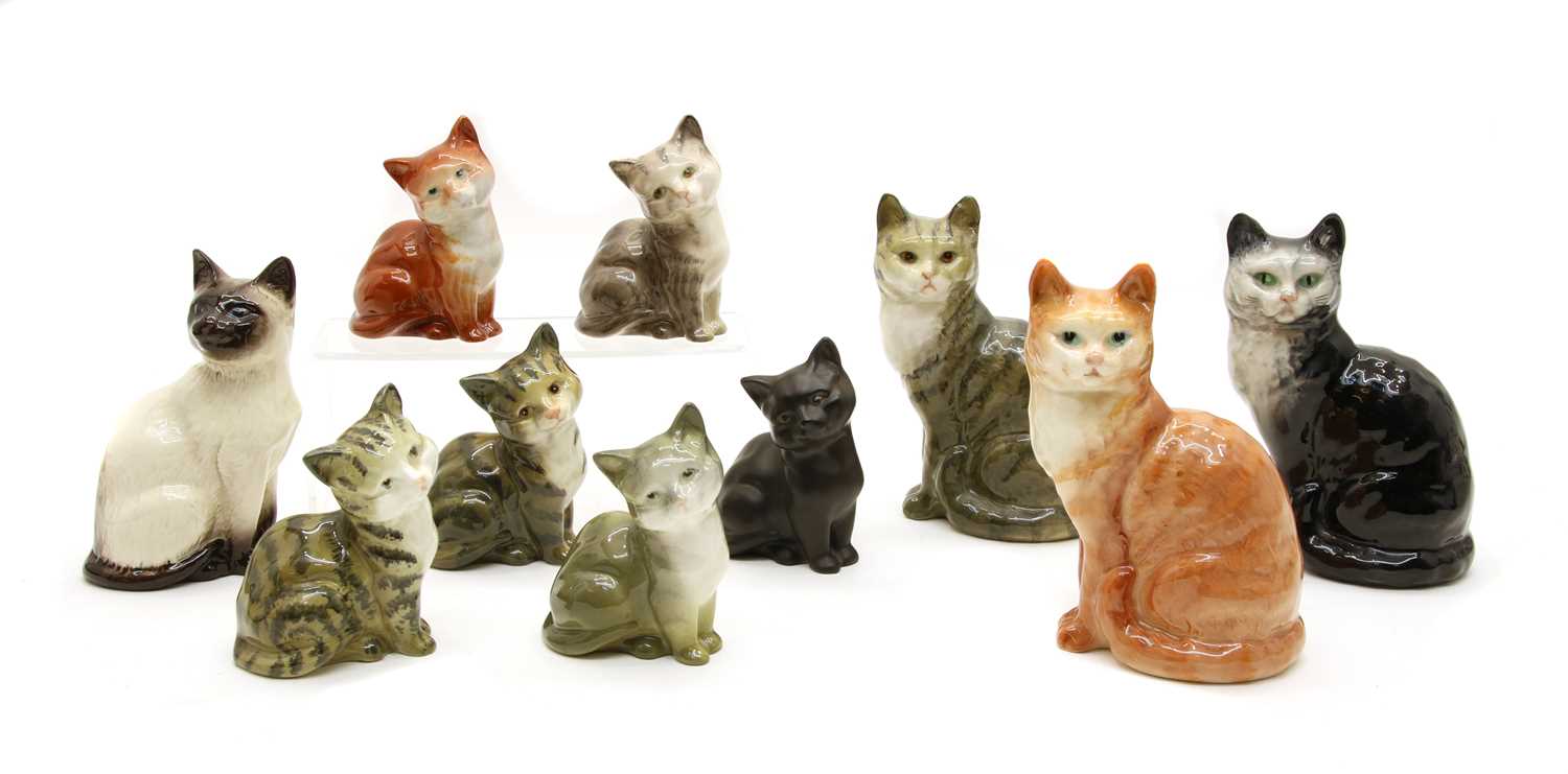 Lot 553 - A collection of Beswick model 1436 Kittens
