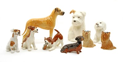 Lot 85 - A collection of Beswick dogs