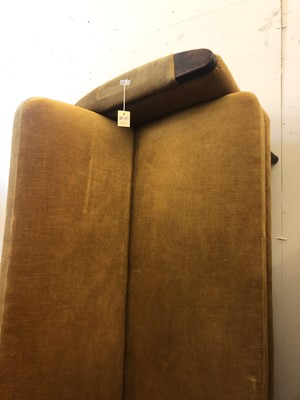 Lot 363 - A Danish mustard fabric settee