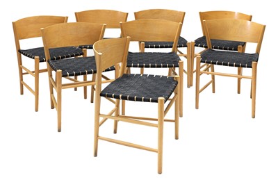 Lot 468 - A set of eight Danish dining chairs