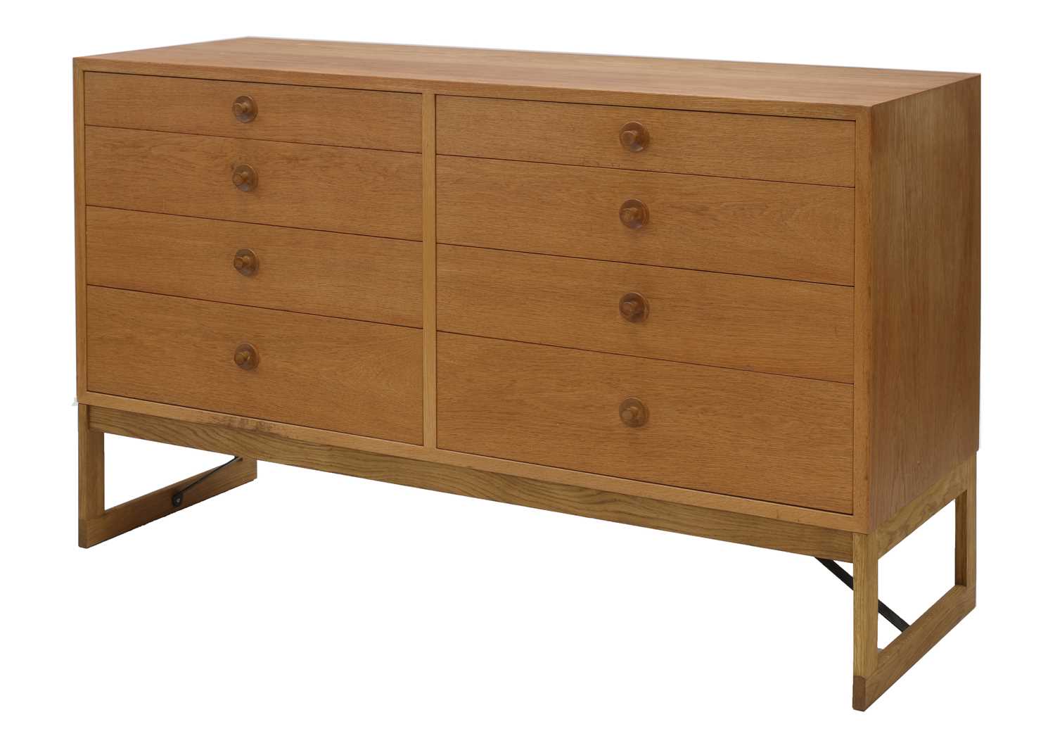 Lot 45 - A Danish chest of eight drawers