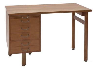 Lot 256 - A Danish teak desk
