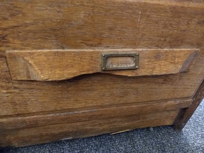 Lot 397 - An oak chest of twenty-six drawers