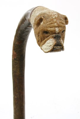 Lot 748 - A Brigg boxer's head walking stick