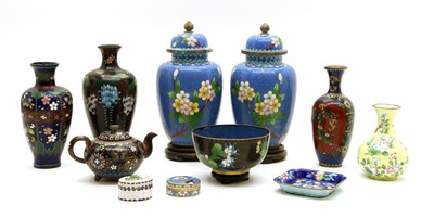 Lot 312 - A collection of Chinese and Japanese cloisonné