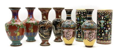 Lot 297 - A collection of Chinese and Japanese cloisonné