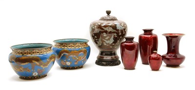 Lot 296 - A collection of Chinese and Japanese cloisonné