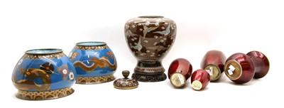 Lot 296 - A collection of Chinese and Japanese cloisonné