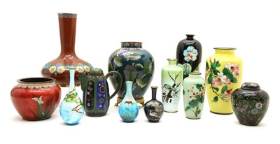 Lot 329 - A collection of Chinese and Japanese cloisonné