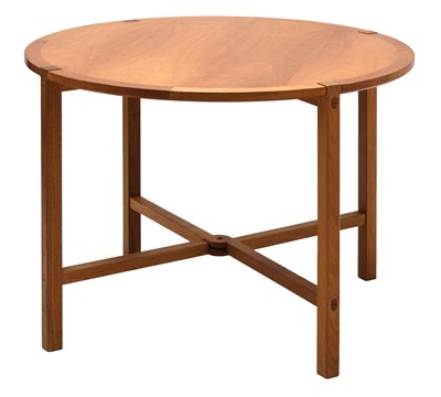 Lot 134 - A cherrywood folding table