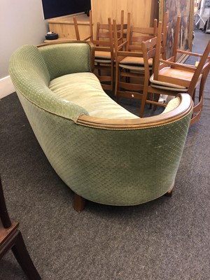 Lot 505 - An Art Deco curved sofa