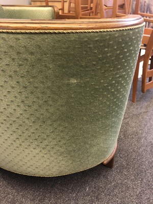 Lot 505 - An Art Deco curved sofa