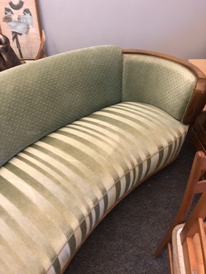 Lot 505 - An Art Deco curved sofa