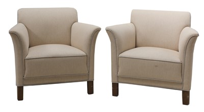 Lot 356 - A pair of Danish armchairs