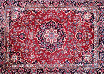 Lot 437 - A hand knotted Persian carpet