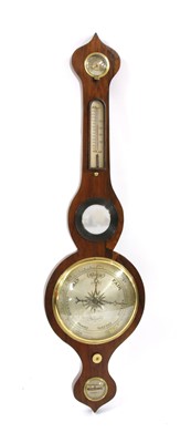 Lot 554 - A 19th century mahogany wheel barometer