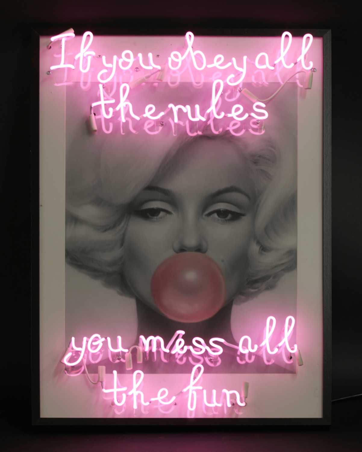Lot 305 - Marilyn 'If you obey all the rules you miss out on all the fun'