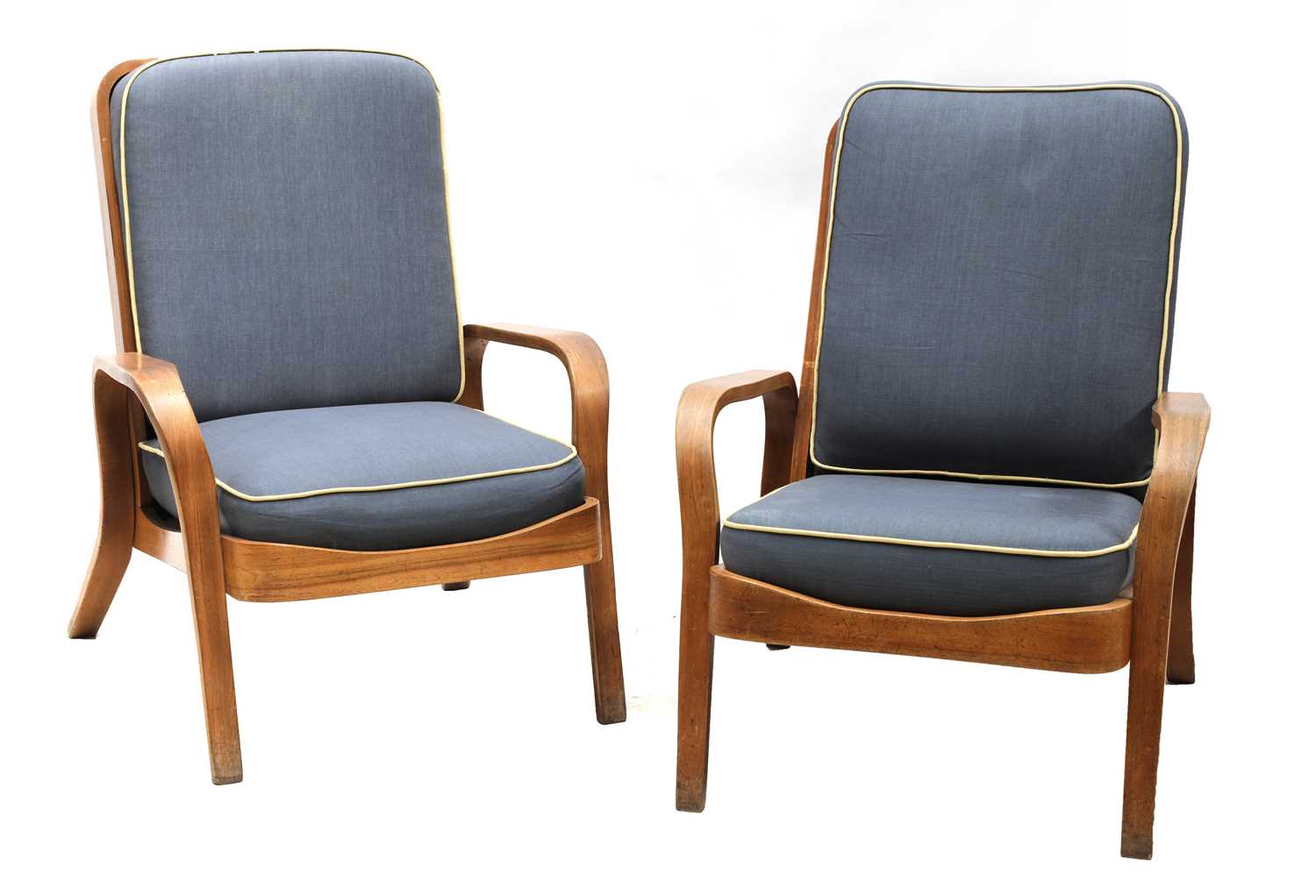Lot 235 - A pair of armchairs