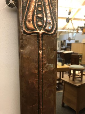 Lot 141 - An Arts and Crafts copper wall mirror