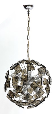 Lot 88 - A hanging glass 'Sputnik' ball light