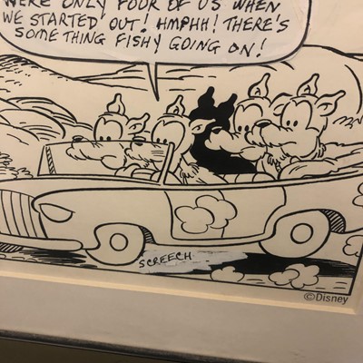 Lot 204 - Seven Walt Disney storyboards