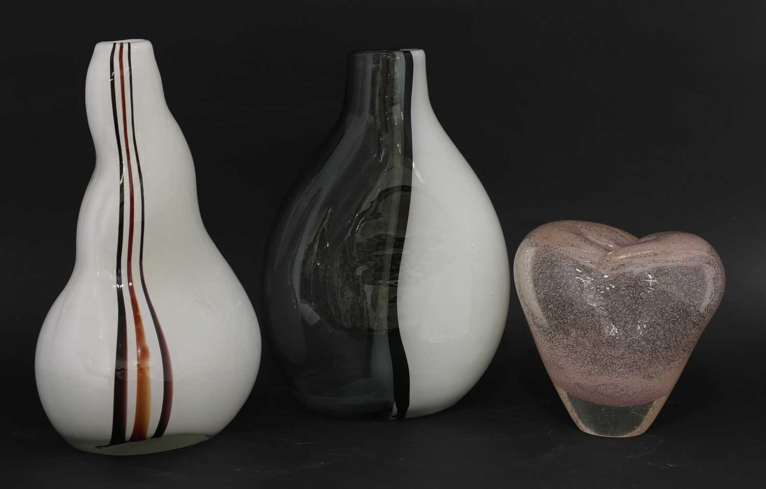 Lot 306 - Three large glass vases