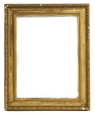 Lot 329 - A gilt plaster frame